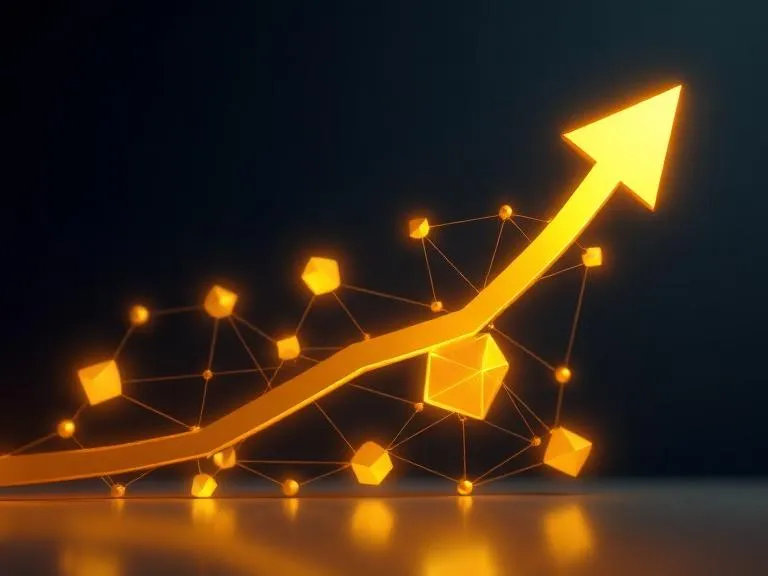 Abstract premium business growth visual